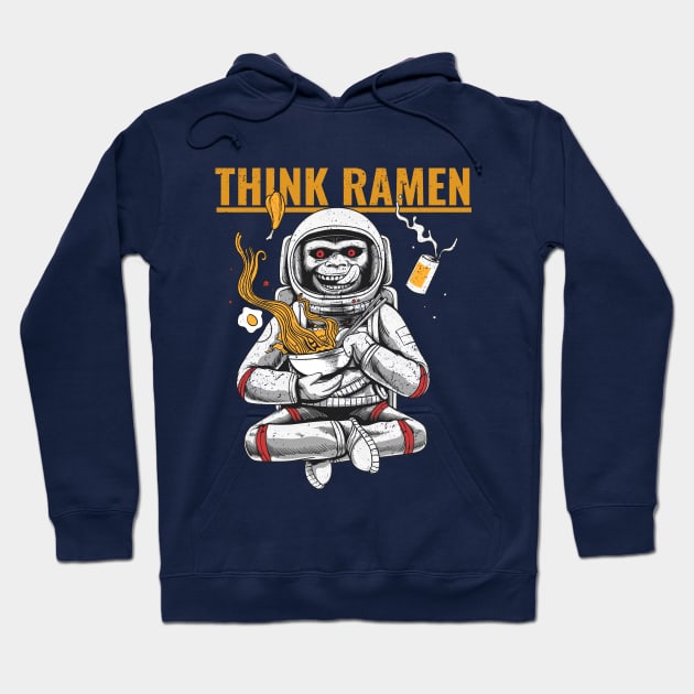 Think Ramen Space Monkey Hoodie by Turtokart